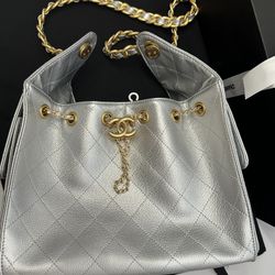 Chanel 25 Silver 