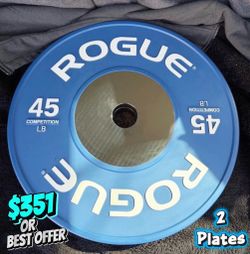 45LB gym plates