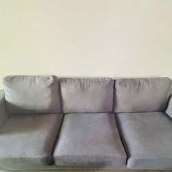 Couch For Sale - 89” Gray Modern Sofa 