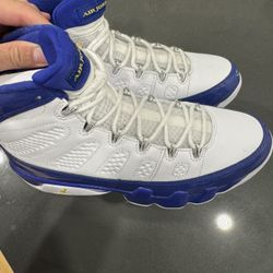 $250 Jordan 9s White / Purple Size 9