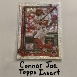 Connor Joe Cincinnati Reds 1st Baseman Topps Short Print Insert Card. 