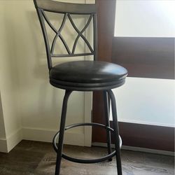 Wood And Metal Bar Stools