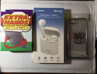 6/7/8 Phone Case, Mobile Stand And Roam Pro True Wireless Earphones