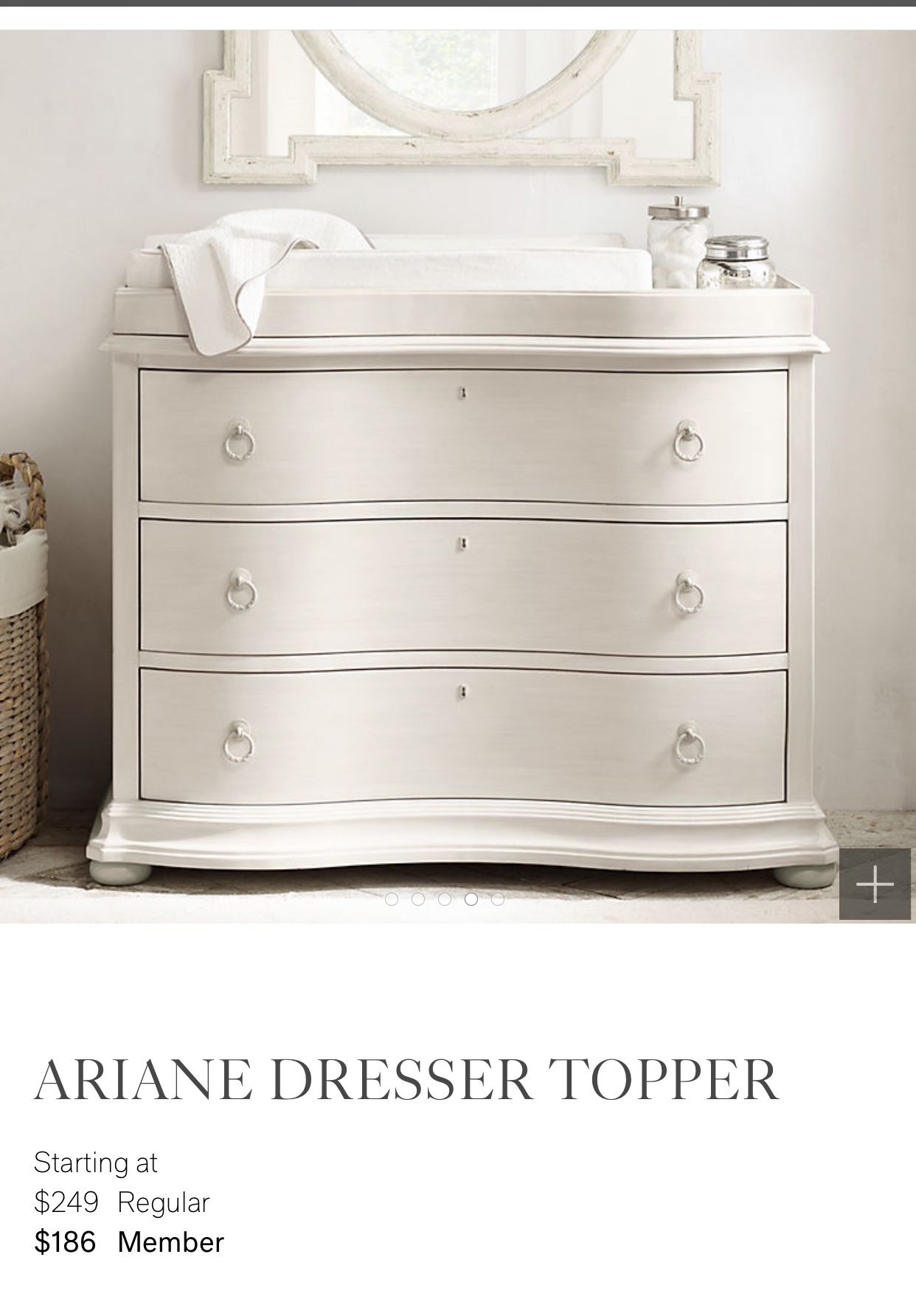 Restoration Hardware RH ARIANE DRESSER * ***TOPPER only***