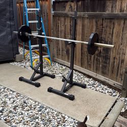 Weight Bar Bench And Stand 