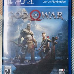 God of War (PlayStation 4, 2018) PS4 With Case Tested/Works Fast Shipping