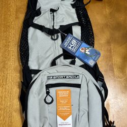 K9 Sport Sack PLUS 2 Dog Carrier Backpack — Large — Light Gray (NEW w/ tags)