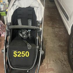 UPPAbaby Vista Double Stroller System with Accessories for Twins + Ride-Along Board