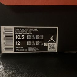 Jordan 12s Size 10.5