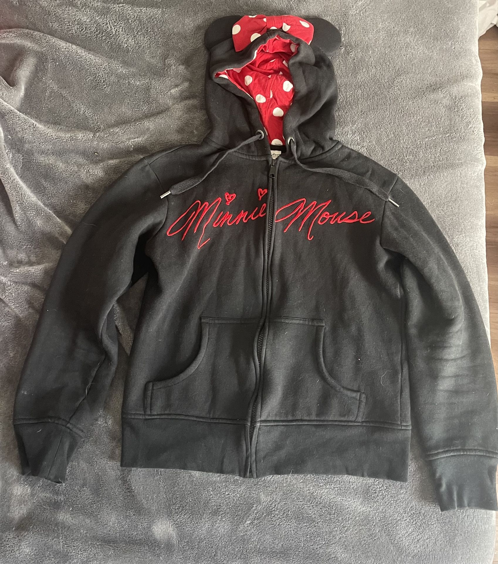 Disney Parks Authentic Original Minnie Mouse Ear Hoodie