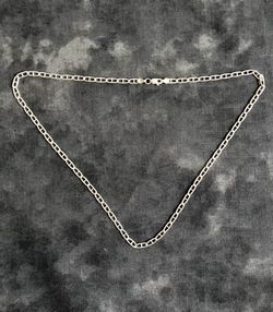 Sterling Silver 925 Italy Unisex Flat Mariner Anchor Link Diamond Cut Necklace Chain 17" 6g Clean Polished