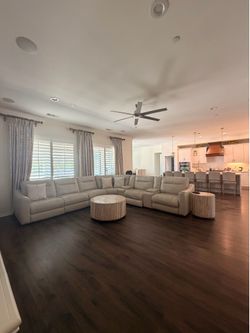 Reclining Sectional Sofa + Matching Coffee & End Table