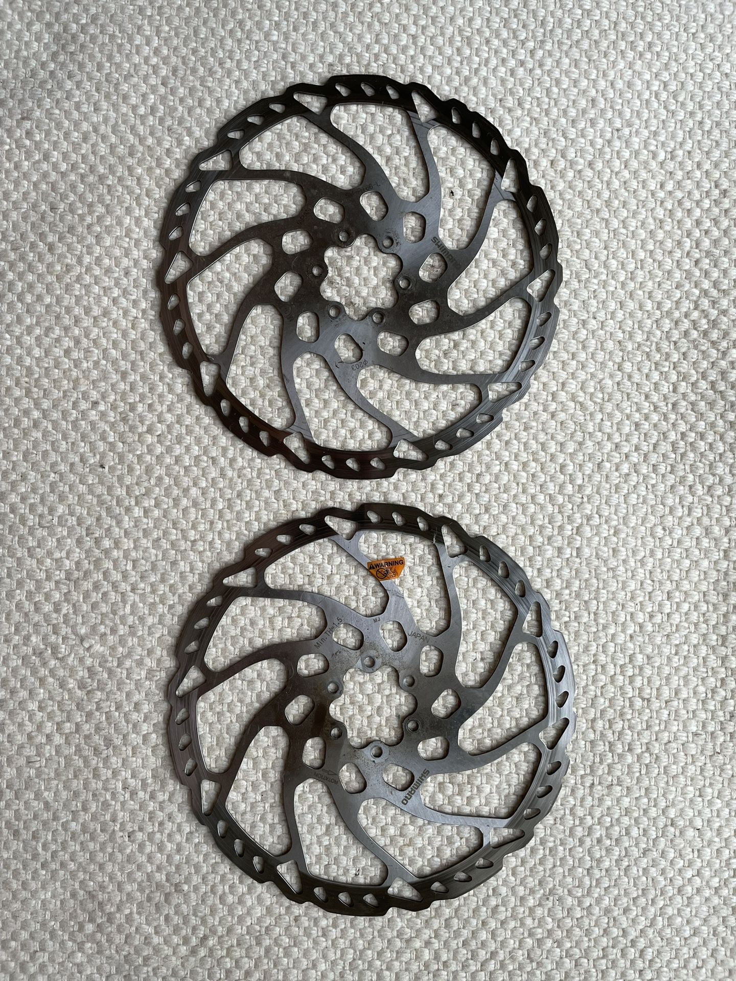 Shimano Deore SLX SM-RT66-L 6-Hole Brake Disc 203mm - $20 for both or $12 for only one - Good condition - If the listing is up and you can see it, tha