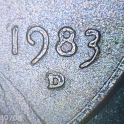 1983 D Penny