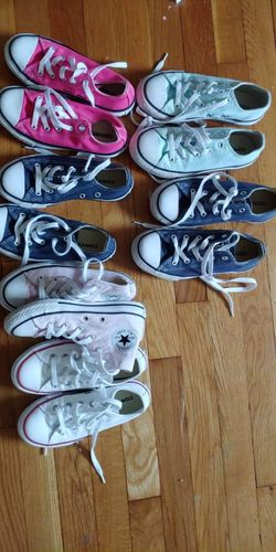 Converse and Vans size 13 and 1 ( 7 pairs)