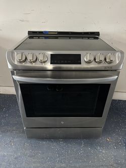 Lg Slide In Stainless Steel Stove /60 DAY WARRANTY 📍5200 E 10TH AVE TAMPA FL 33619📍