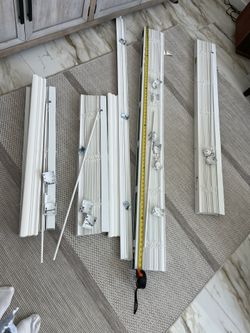 2 “ White Faux Wood Cordless Mini Blinds 30-50.00 Each 