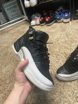 Air Jordan 12 Retro Black White Sneakers