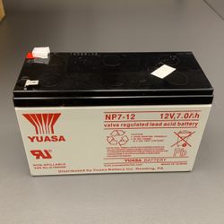 YUASA NP7-12 12 Volt,7.0Ah Batteries  Power Wheels 