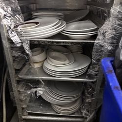 Commercial Sheet Pan Rack + Plates (Catering / Restaurant)