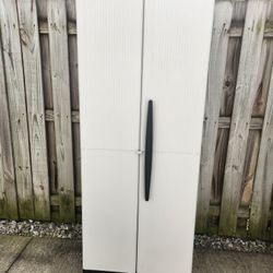 Plastic Resin Tall Storage Cabinet