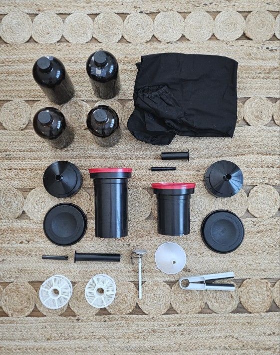 Film Developing Equipment, Development Tanks, Spools, Darkroom bag, Developer Bottles, Accessories