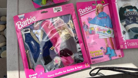 Vintage Barbie Outfit and Dolls BIG Lot From the 1990s- Many NIB