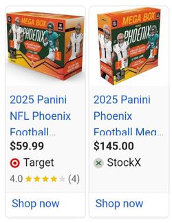 Football cards panini mega box n NFL phoenix