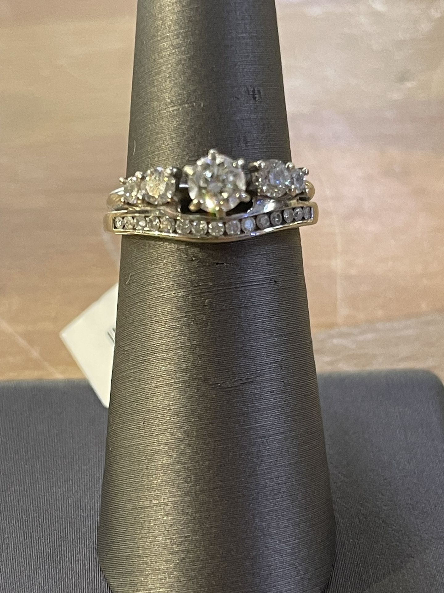 Lady’s Vintage 14K White Gold Wedding Ring Set