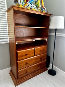 Bellini Solid Wood Computer Armoire / Hutch Dresser