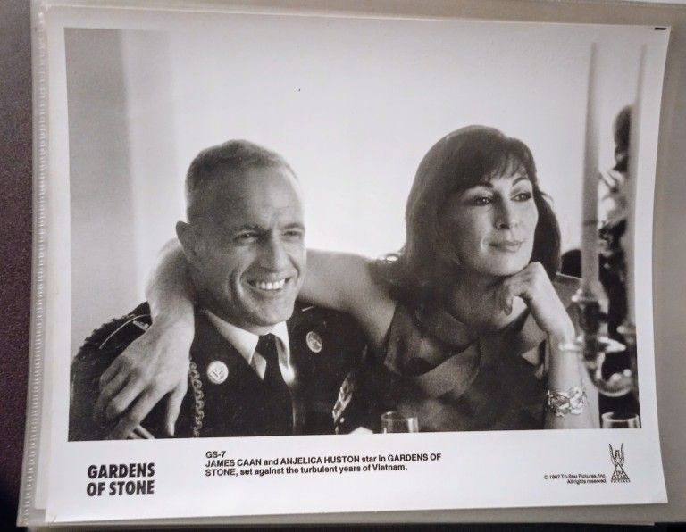 1987 Gardens of Stone James Caan Anjelica Huston movie 8x10 Glossy Black and White Press Photo Vintage Collectible