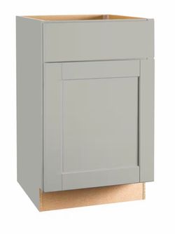 21’ Shaker Gray Kitchen Base Cabinet