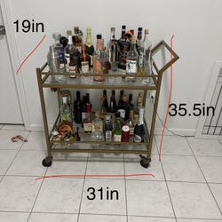 Gold Bar Cart