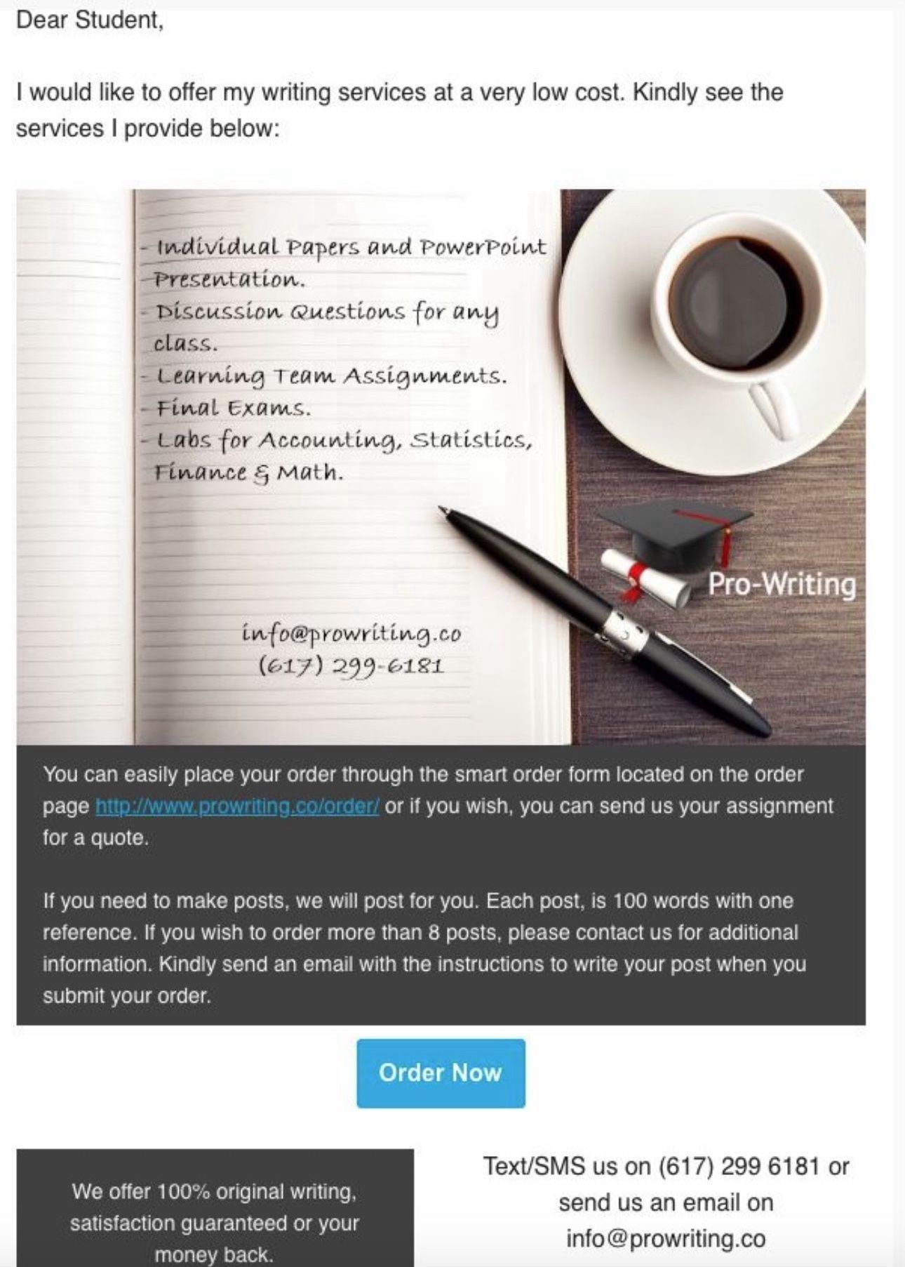 Essays, Presentations, Online Exams