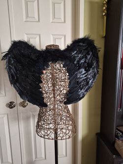 Halloween Black feather wings
