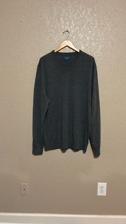 Fairlane Sweater Men’s XXL Gray Wool V Neck Lightweight