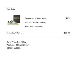 Nike “What the Ducks” DOAF Special Pack - Size 10M - Away