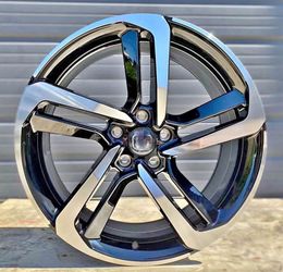 20x8.5 5x114.3 +35 Black Machined Wheels 5x4.5" Fit Honda Accord Civic si CRV