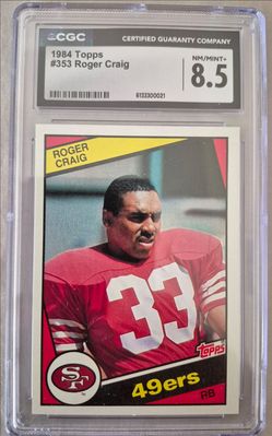 1984 CGC 8.5 ROGER CRAIG SF 49ERS