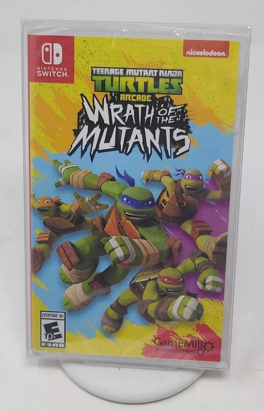 Brand New Sealed Teenage Mutant Ninja Turtles Arcade Wrath Of The Mutants Nintendo Switch Game