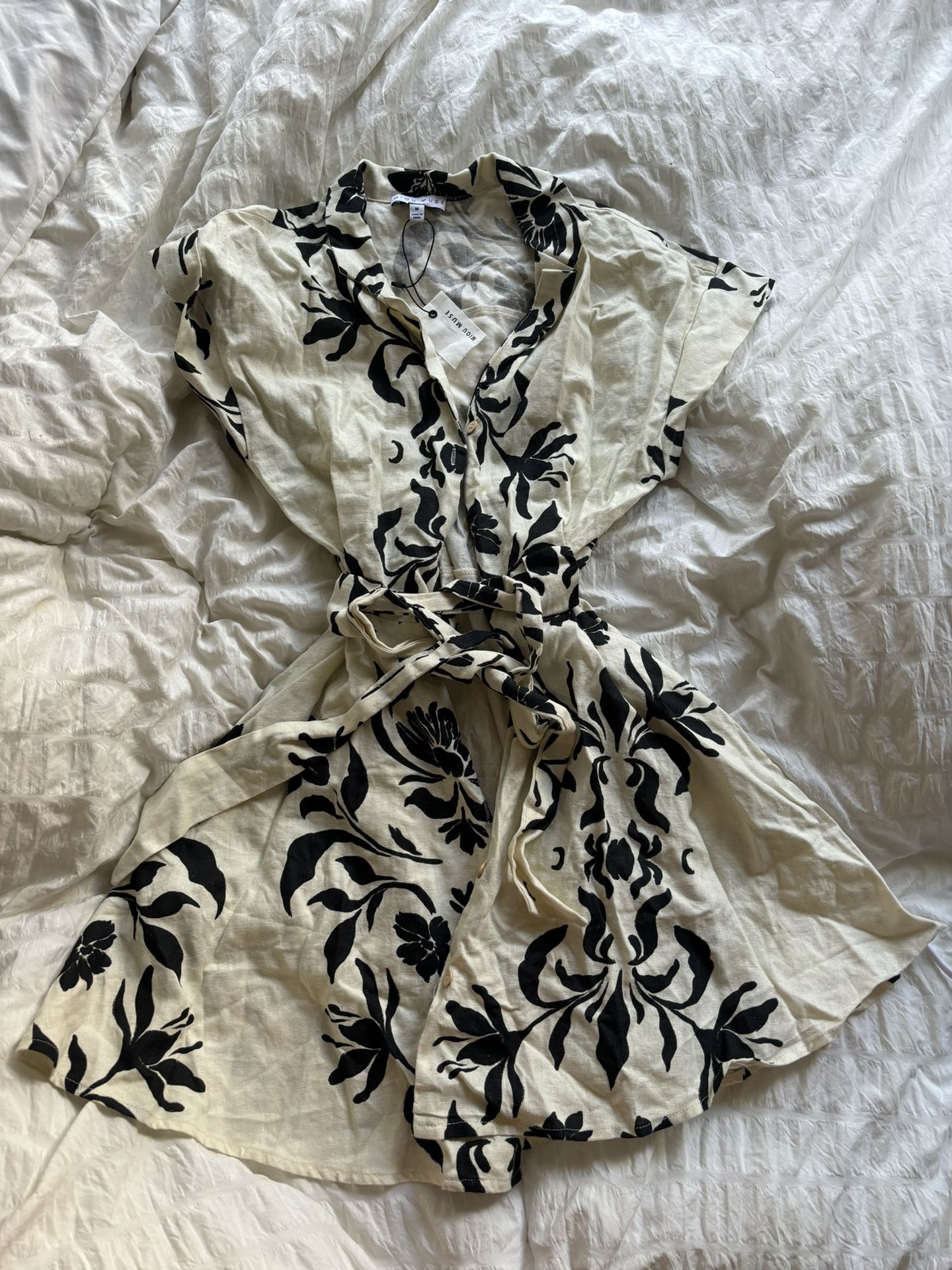 Mini Button Up Dress