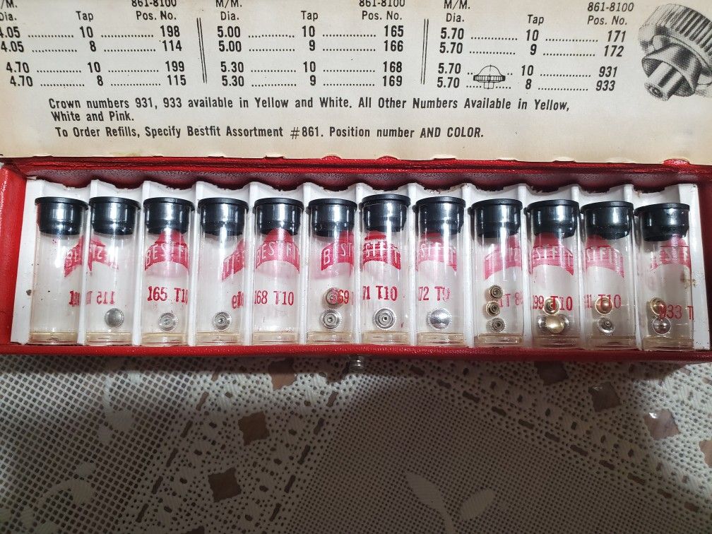 Vintage watch crowns