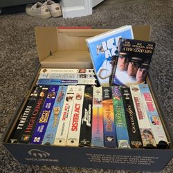 Various Titles VHS Box. 18 Movies On Tape