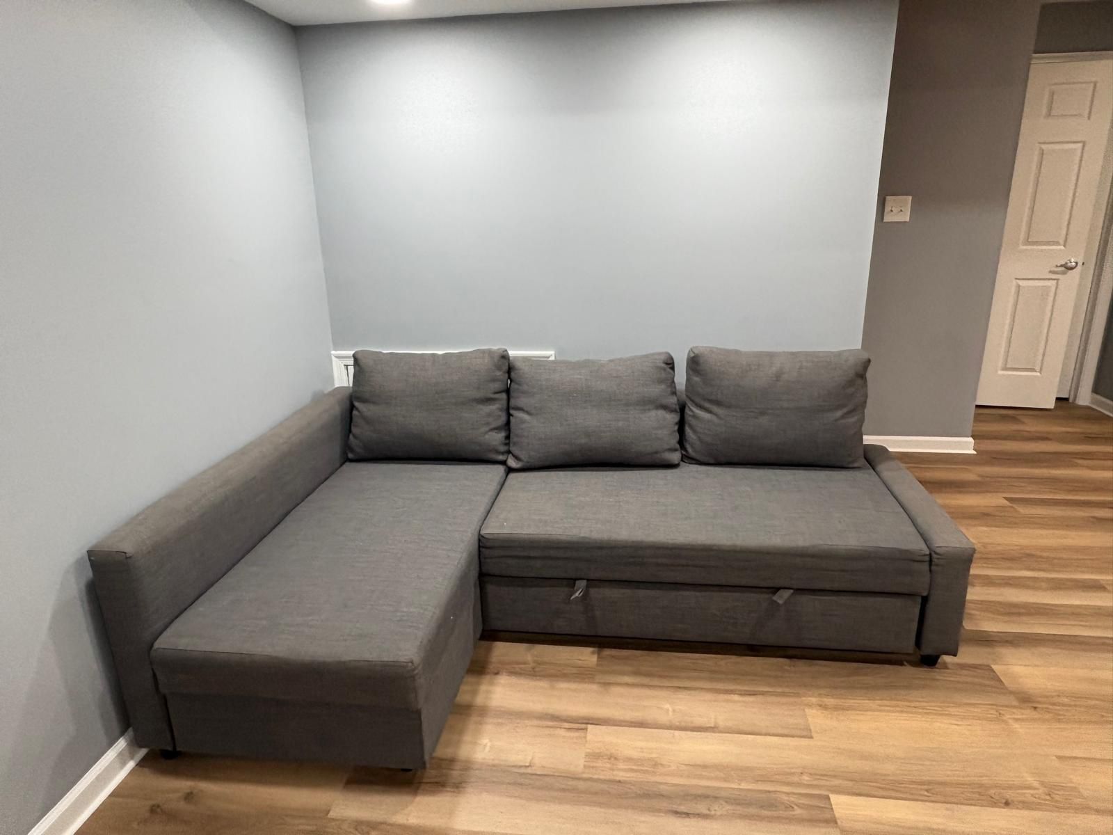 IKEA L Sectional Sofa Cum Bed With Storage