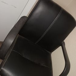 Computer Desk Mobile And Tufted Mid-size Computer Chair Combo