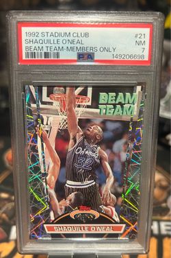 1992 PSA 7 Shaquille O’Neal Members Only Beam Team