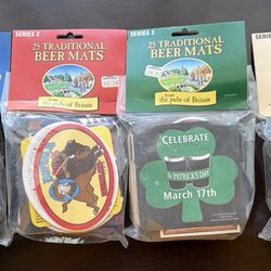 100 Beer Mats Coasters Great Britain England Mint In Packaging