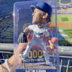 Clayton Kershaw 3000 Strikeout Bobblehead Dodgers 2025 SGA 