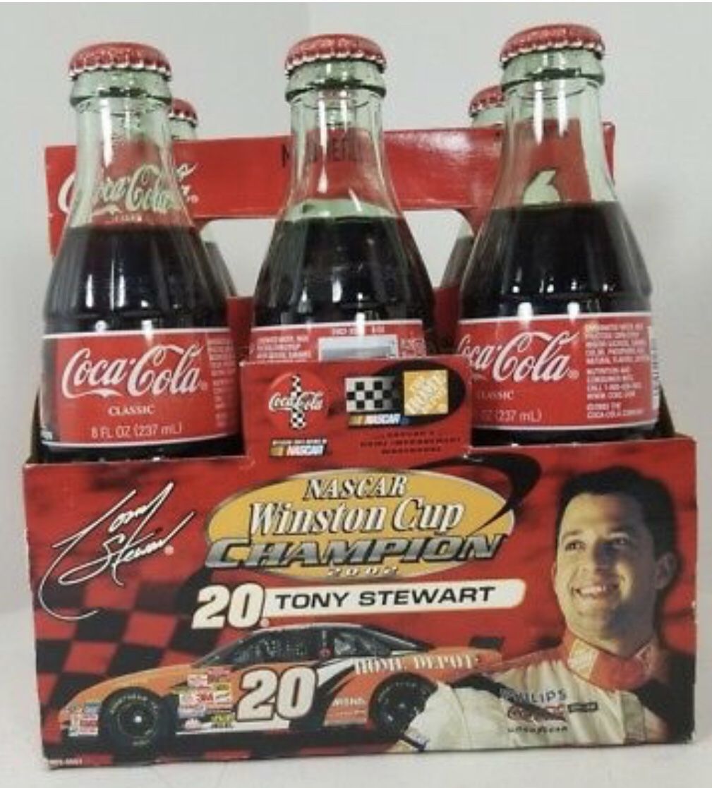 Tony Stewart 2002 Nascar Champion 6 Pack 8oz bottles