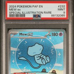 Pokémon Paldean Fates Mew 232 PSA 9